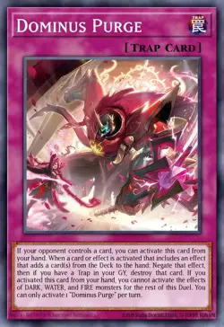 Yugioh! Dominus Purge Prismatic Secret Rare 2025 tin MP25-EN095 ships 9/5 - Image 1