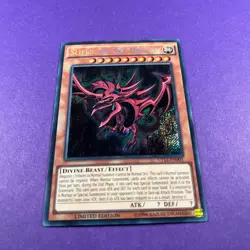 CT13-EN001 Yugioh Slifer The Sky Dragon Secret Rare Limited Edition Trading Card - Image 1