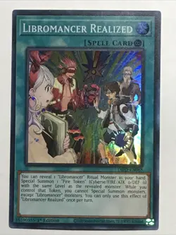 YuGiOh Dimension Force - Libromancer Realized - Super Rare - DIFO-EN088 - Image 1