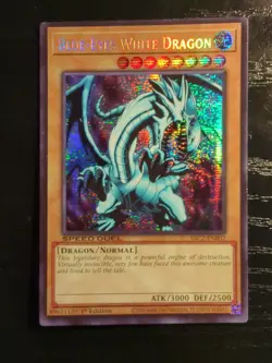 YUGIOH Blue-Eyes White Dragon (PSR) SBC2-ENB02 1ST EDITION Near Mint- - Image 1