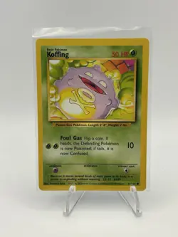 KOFFING Base Set 51/102 Pokemon Card Unlimited Edition LP - Image 1