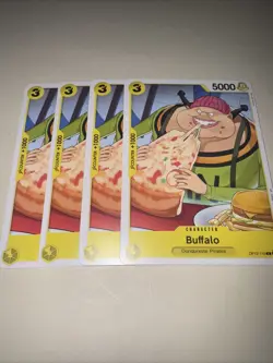 OP12-110 Buffalo X4 Playset One Piece Card Game TCG CCG English - Image 4