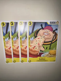 OP12-110 Buffalo X4 Playset One Piece Card Game TCG CCG English - Image 5