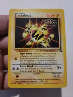 Electabuzz 1st Movie Black Star Promo WOTC Pokemon Card Game Freak Nintendo WB - Image 1
