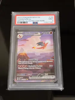 2023 POKEMON MEW EN-151 SPECIAL ILLUSTRATION RARE 199/165 CHARIZARD EX PSA 9 - Image 1