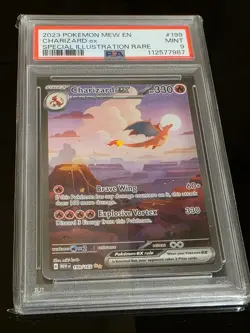 2023 POKEMON MEW EN-151 SPECIAL ILLUSTRATION RARE 199/165 CHARIZARD EX PSA 9 - Image 4