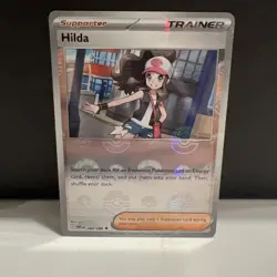 Pokemon TCG Hilda 084/086 White Flare Reverse Holo Card Pokeball - Image 1