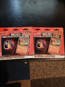 Pokemon TCG Ascended Heroes 3 Pack Blister Charmander Tech Sticker Lot Of 2 - Image 1