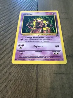 Vintage Pokemon Mewtwo TCG Black Star Promo #14 WOTC - Image 4