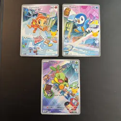 Pokemon First Partner Chimchar Piplup Turtwig Promo MEP 040 041 042 Sinnoh Set - Image 1