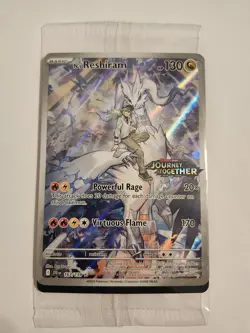 Pokemon SEALED N's Reshiram Foil card 167/159 Journey Together Stamped Promo - Image 1