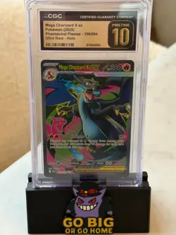 2025 Pokemon Phantasmal Flames #109/094 Mega Charizard Ex CGC PRISTINE 10 - Image 1