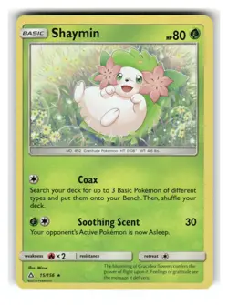 Shaymin 15/156 Holo Rare Ultra Prism Pokemon Holo Near Mint - Image 1