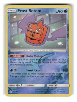 Frost Rotom 41/156 Rare Ultra Prism Pokemon Reverse Holo Lightly Played - Image 1