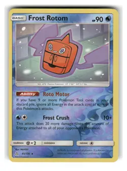 Frost Rotom 41/156 Rare Ultra Prism Pokemon Reverse Holo Lightly Played - Image 1