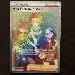Pokemon Miss Fortune Sisters Secret Rare Trainer Swsh11 209/196 Holo English - Image 1