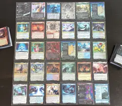 HUGE Final Fantasy MTG COLLECTOR BOOSTER Omega 100 card lot - MINT! *see notes* - Image 1