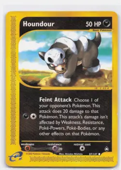 HOUNDOUR 87 COMMON AQUAPOLIS POKEMON - Image 1