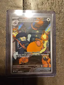 Team Rocket's Raticate 202/182 Illustration Rare Destined Rivals Pokemon NM - Image 1