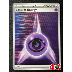 4x Psychic Energy 021 Holo Black Bolt White Flare Pokemon TCG Playset NM - Image 1