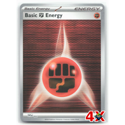 4x Fighting Energy 021 Holo Black Flare White Bolt Pokemon TCG Playset NM - Image 1