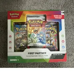 Pokemon First Partner Pack Series 1 Illustration Collection Promo Box - Image 1
