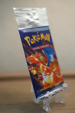 21.00g Pokemon TCG Base Set Unlimited Booster Pack Charizard Art WOTC (LIGHT) - Image 5