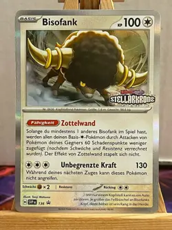 Bisofank SVP 136 Stellarkrone Stamp Holo Deutsch NM Pokemon - Image 1