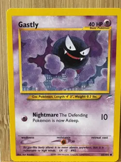 2002 POKEMON NEO DESTINY GASTLY #65 L/P NM - Image 1
