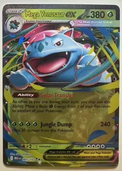 Mega Venusaur ex - 003/132 - Double Rare - Pokemon TCG Mega Evolution NM - Image 1