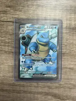 Pokemon TCG Blastoise EX 184/165 Scarlet & Violet Full Art Holo Ultra Rare - Image 1