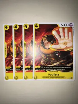 OP12-109 Pacifista X4 Playset One Piece Card Game TCG CCG English - Image 1