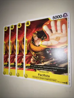 OP12-109 Pacifista X4 Playset One Piece Card Game TCG CCG English - Image 3