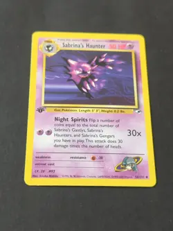 Pokemon TCG Sabrina's Haunter 1st Edition Gym Heroes 58/132 Non-Holo Regular - Image 2