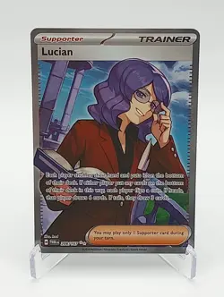 Pokemon TCG: Lucian 208/167 Twilight Masquerade Full Art Rare NM - Image 1