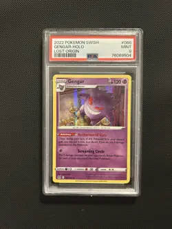 Pokemon TCG Gengar 066/196 Lost Origin PSA 9 - Image 1