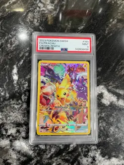 POKEMON PSA 9 Pikachu 160/159 Crown Zenith Secret Rare Full Art Holo - Image 1