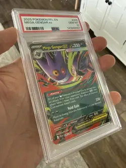 2025 POKEMON PFL EN-PHANTASMAL FLAMES #056 MEGA GENGAR EX PSA 10 - Image 2