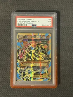 Primal Groudon EX (Shiny Full Art) 97/98 XY - Ancient Origins Holo - Image 1
