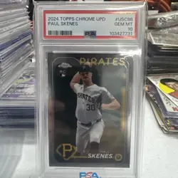 2024 Topps Chrome Update Series - Paul Skenes #USC88 (RC) PSA 10 - Image 1