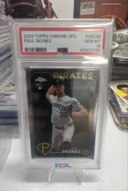 2024 Topps Chrome Update Series - Paul Skenes #USC88 (RC) PSA 10 - Image 2
