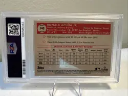 2021 Topps Chrome Platinum Anv.-Ronald Acuna Jr. Mini-Diamond Refractor PSA 10!! - Image 4