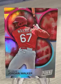 Jordan Walker 2023 Panini Father’s Day Silver Foil /199 #BB6 St. Louis Cardinals - Image 1