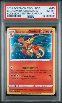Pokemon Card PSA Graded - Special Delivery Charizard Pokemon Center. 075. PSA 8 - Image 2