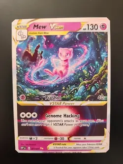 Mew Mewtwo Poke VStar Custom Fan Art Card - Image 1