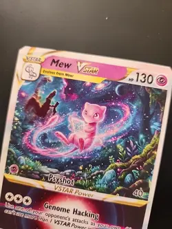 Mew Mewtwo Poke VStar Custom Fan Art Card - Image 2