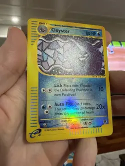 Cloyster 42/165 - Reverse Holo Pokemon TCG Expedition Rare Card LP - Image 3