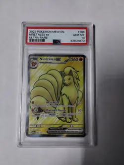 Ninetales ex - 186/165 - Pokemon 151 Full Art Ultra Rare Card - PSA10 - Image 1