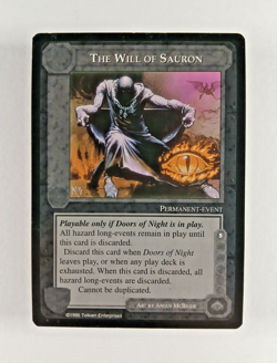 The Will of Sauron - Middle Earth CCG card (1995 ICE) MECCG The Wizards Limited - Image 1