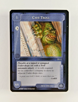 Cave Troll - Middle Earth CCG card (1998 ICE) MECCG The Balrog LotR Resource - Image 1